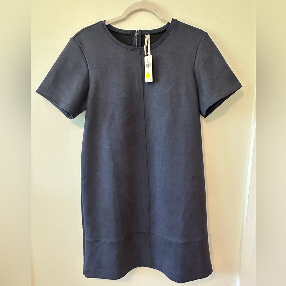 By Anthropologie - Navy Suede Dress